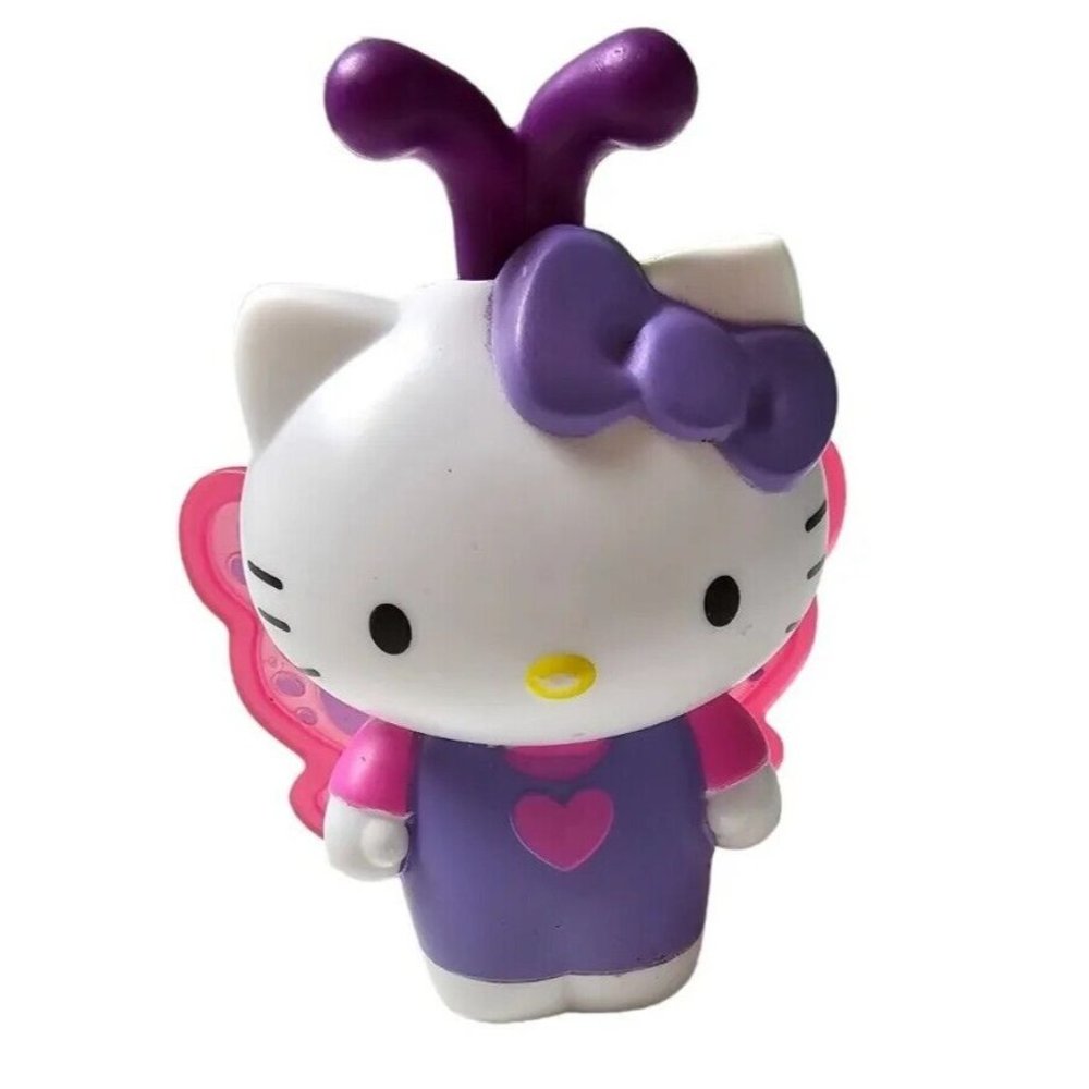 Hello Kitty McDonalds Happy Meal Toy #5 Butterfly Wings Move Pink Purple 2019
